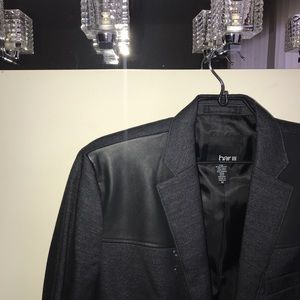 Leather detail blazer (non leather) NYE